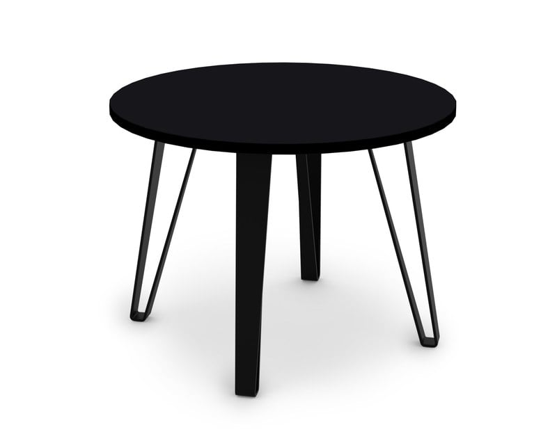Konfereční stůl VIVO Sykora® Design Black Graphite, lak, 60 x 60 cm