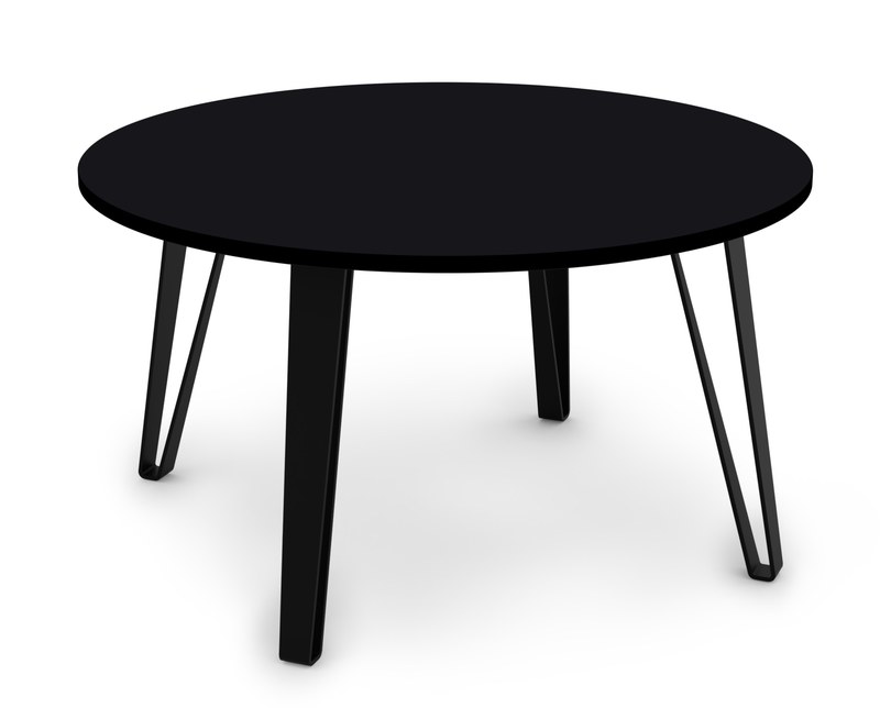 Konferenční stůl VIVO Sykora® Design Black Graphite, lak, 80 x 80 cm