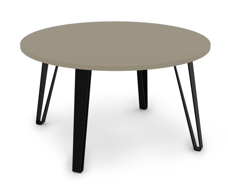 Konferenční stůl VIVO Sykora® Design Sand Grey, lak, 80 x 80 cm