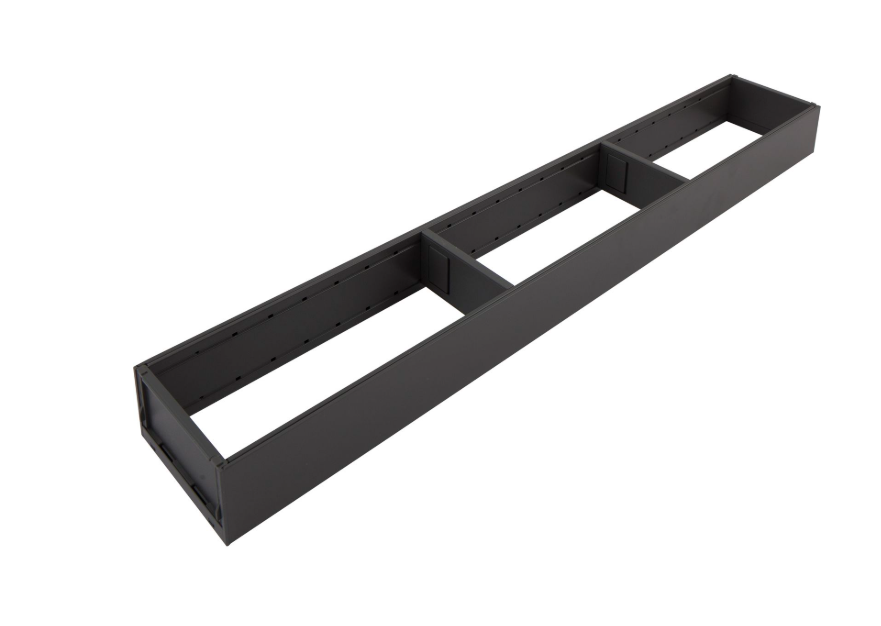 AMBIA-LINE ZC7S650RS1 úzký zásuvk. rámeček, délka 650mm, ocel šedá