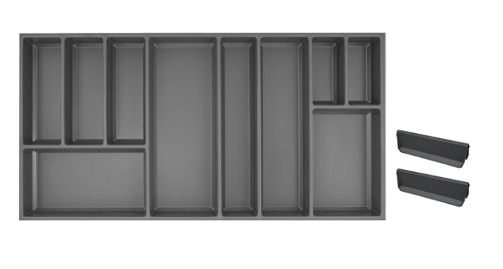 Příborník Agoform Sky + 2 dělítka, šířka korpusu 1000 mm, plast břidlicově šedá
