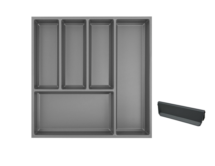 Příborník Agoform Sky + 1 dělítko, šířka korpusu 550 mm, plast břidlicově šedá