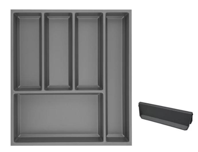 Příborník Agoform Sky + 1 dělítko, šířka korpusu 500 mm, hlubší 550 plast břidlicově šedá