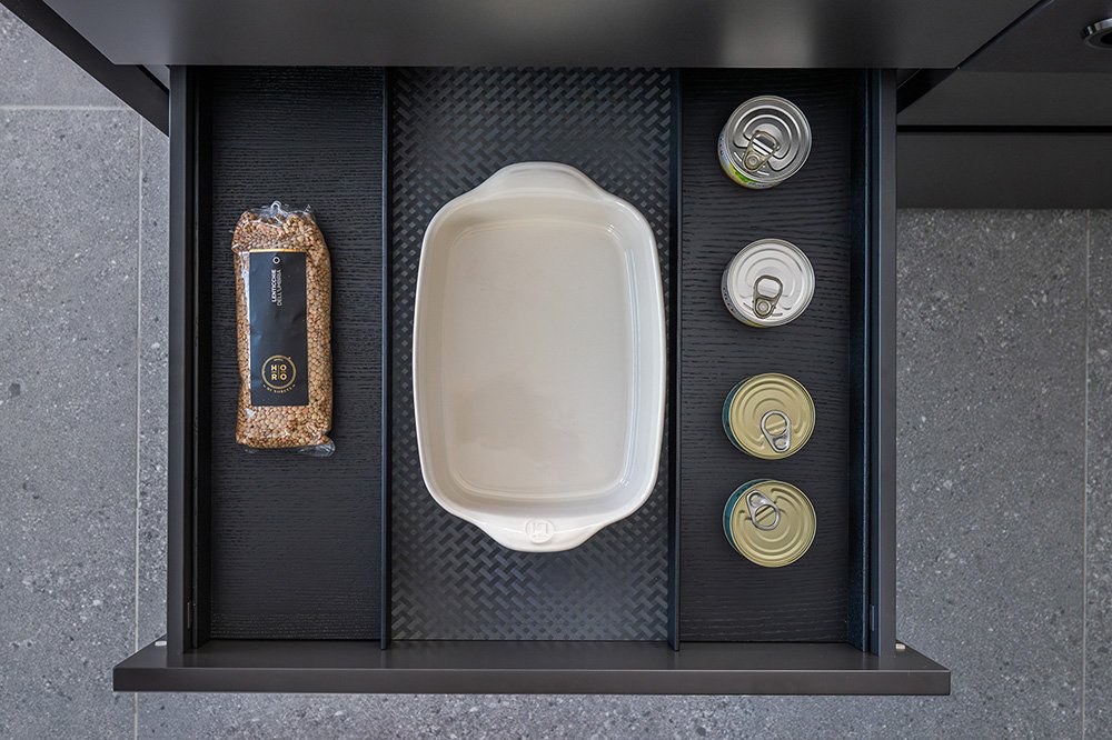 Set organizérů vnitřní zásuvky 600 mm z jasanového dřeva