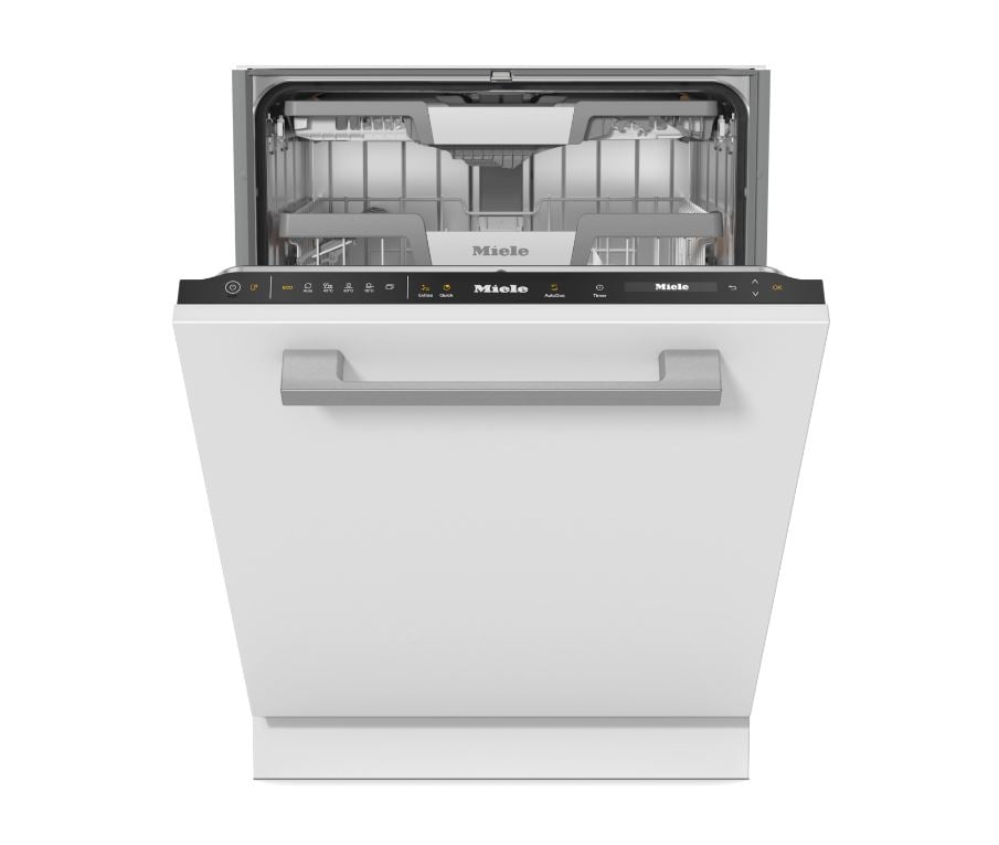 Miele G 7655 SCVi XXL AutoDos – Plně vestavná myčka nádobí XXL, Obsidian Black – výprodej, studio Praha 9