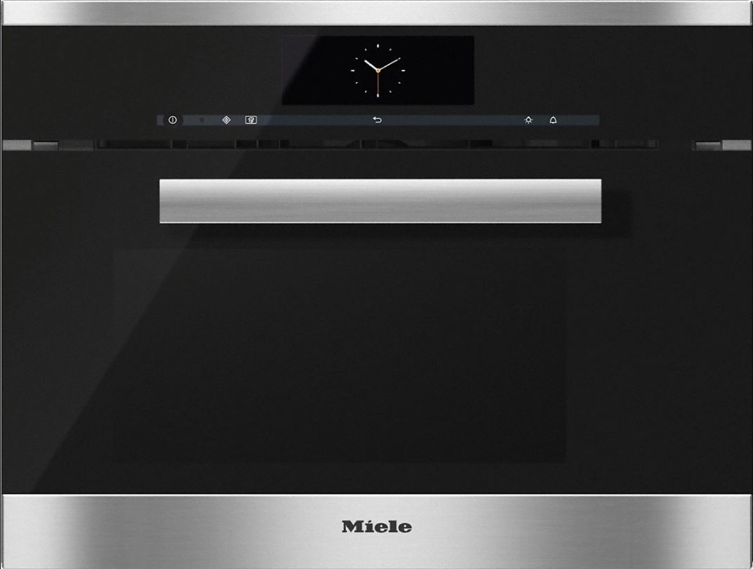 Miele – Kompaktní parní trouba s mikrovlnou, 45 cm, nerez – výprodej Sykora